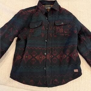 Jachs Southwestern Patterned Shacket Flannel